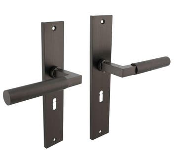 Intersteel deurklink Bau-Stil op langschild SL56 antraciet, Verzenden, Nieuw