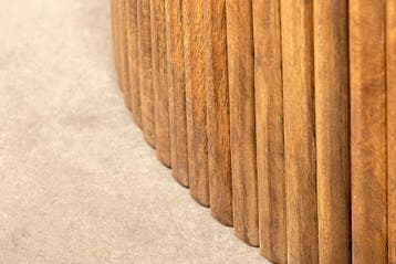 Ronde eettafel TRES CHIC 120cm bruin mangohout massief hout, Huis en Inrichting, Tafels | Eettafels, Ophalen of Verzenden, Nieuw