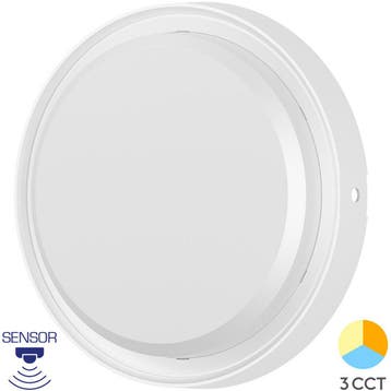 LED Buiten Wandlamp met Bewegingssensor - Brinton LED, Tuin en Terras, Buitenverlichting, Kunststof, Nieuw, Ophalen of Verzenden