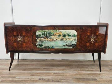 Credenza - Dressoir uit de jaren vijftig, gemaakt van
