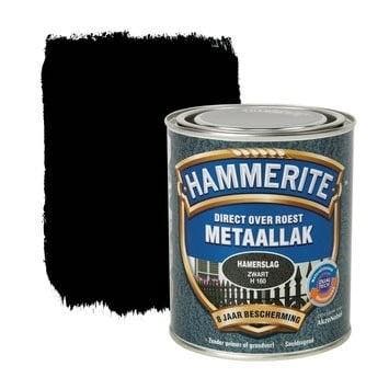 Hammerite Metaallak Zwart H160 Hamerslag 250 ml, Ophalen of Verzenden, Nieuw