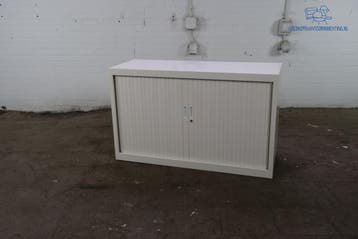 Tweedehands roldeurkast wit compact 73x120x45 cm, Gebruikt, 100 tot 150 cm, Verzenden, Minder dan 100 cm