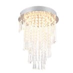 Chromen kroonluchter design, Sjon, 18W, warm tot koud wit, Ophalen of Verzenden, Nieuw, Design