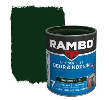 Rambo Pantserbeits Deur & Kozijn Dekkend Bosgroen 0.75L, Verzenden, Nieuw, Beits, Minder dan 5 liter