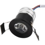 LED Mini Spot Dimbaar - 3W - Mat Zwart - Ø31mm, Metaal of Aluminium, Nieuw, Ophalen of Verzenden, Led
