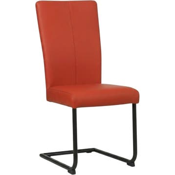 Leren eetkamerstoel Dry - Toledo Siegelstein (rood) -, Nieuw, Leer, Ophalen of Verzenden, Rood