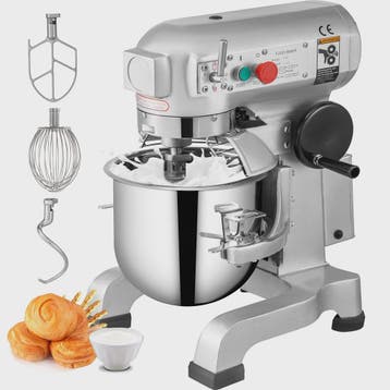 SucceBuy 15QT Industriële Keukenmixer - 3 Snelheden, RVS Kom, Witgoed en Apparatuur, Verzenden, Nieuw