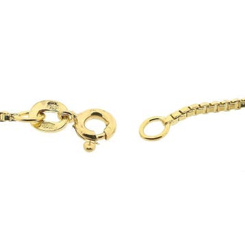 Gouden Venetiaanse schakelketting, Sieraden, Tassen en Uiterlijk, Kettingen, Ophalen of Verzenden, Gebruikt, Goud, Goud