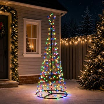 vidaXL LED-kerstboom spiraal met voet EKENAS 180 cm 220, Verzenden, Nieuw