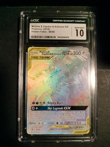 Pokémon - 1 Graded card - Moltres, Zapdos, Articuno 69/68, Nieuw