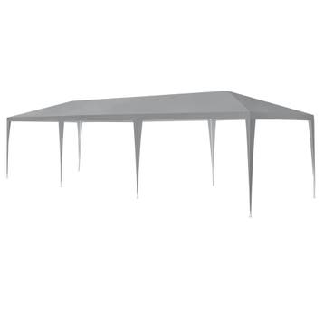 Paviljoen partytent met 8 zijwanden 9x3x2,55 m donkergrijs, Tuin en Terras, Verzenden, Nieuw