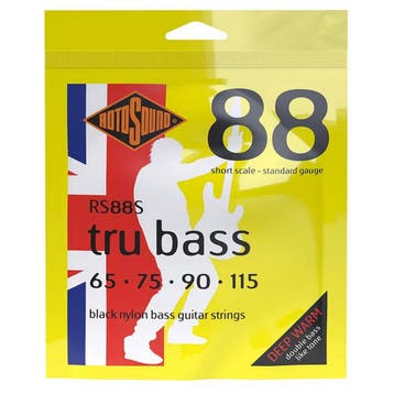 Rotosound Tru Bass 88 Snarenset Basgitaar Black Nylon, Ophalen of Verzenden, Nieuw