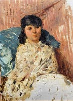 Rubens Santoro (1859 - 1942) - Fanciulla con scialle