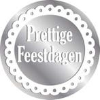 Stickers Prettige Feestdagen Zilver, Ophalen of Verzenden, Nieuw