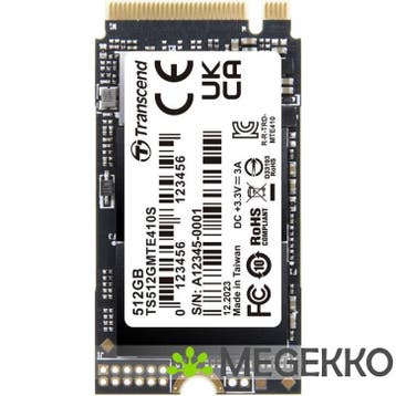 Transcend PCIe SSD 410S M.2 512 GB PCI Express 4.0 3D NAND, Computers en Software, Harde schijven, Verzenden, Nieuw, Transcend