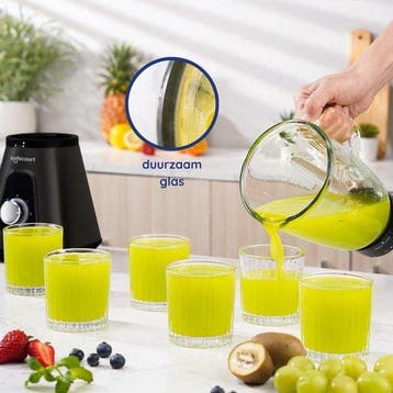 2dekans | Safecourt Kitchen Blender - Krachtige 1200 Watt, Ophalen of Verzenden, Zo goed als nieuw