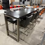 Hoge tafel vergadertafel met 8x lederen stoelen Bert Plantag, Zakelijke goederen, Kantoor en Winkelinrichting | Kantoormeubilair en Inrichting