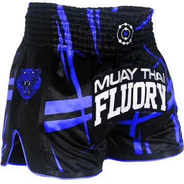 Fluory Kickboks Broekje Stripes Zwart Blauw, Ophalen of Verzenden, Nieuw