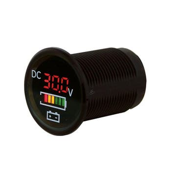 Voltmeter met accu indicator 5-30V, Ophalen of Verzenden, Nieuw
