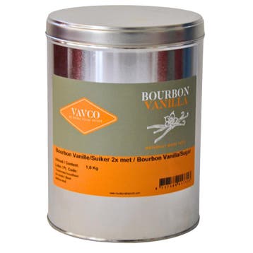 Vavco Vanillesuiker Bourbon (2x met) 1 kg, Verzenden, Nieuw