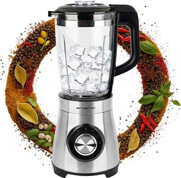 Emerio Blender 1.75L – 1000W Krachtige Blender met Glaz..., Witgoed en Apparatuur, Verzenden, Nieuw