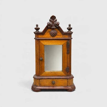 Kabinet - Hout - Miniatuur sieradenhouder