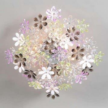 LED Plafondlamp - Plafondverlichting - Trion Flowy - E14, Ophalen of Verzenden, Nieuw, Metaal, Overige fittingen