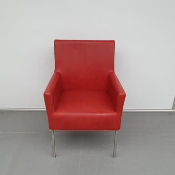 Amide luxe medische zorgstoel fauteuil - rode skai - 56 cm b, Ophalen of Verzenden, Nieuw