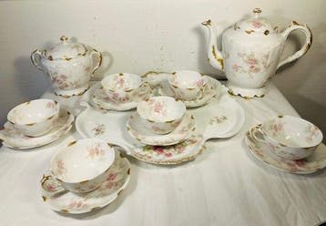 Haviland & Co. Limoges - Koffieservies (9) - Porselein, Antiek en Kunst