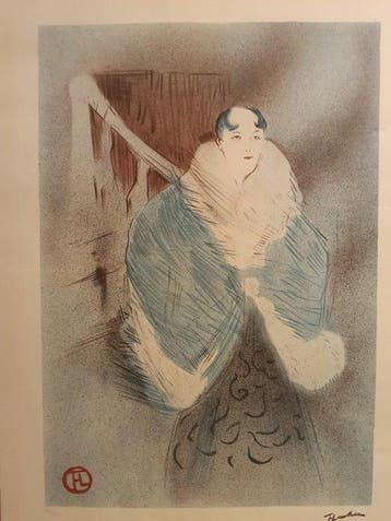 Henri De Toulouse-Lautrec (1864-1901) - Elsa,dit la, Antiek en Kunst