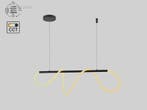 Edera Design Hanglamp Zand Zwart 110cm 40W LED..., Ophalen, Nieuw