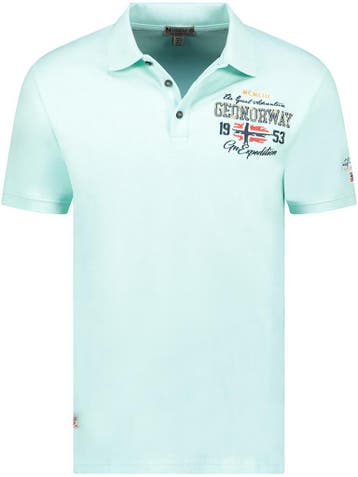Geographical Norway Heren Expedition Polo Kapuccino Mint, Verzenden, Nieuw, Blauw
