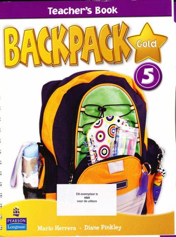 Backpack Gold 5 Teachers book niveau 1 VO, Verzenden, Nieuw