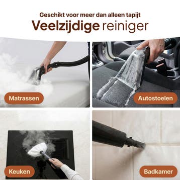 Vlekkenreiniger 1650W - Tapijtreiniger &amp; Stoomreiniger, Verzenden, Zo goed als nieuw