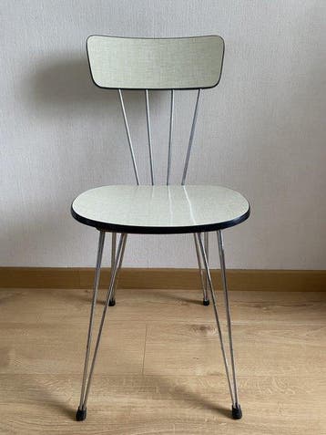 Stoel - Formica, Metaal, Verchroomd - Vintage naaldpoten
