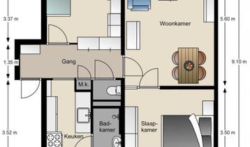 Te Huur 3 Kamer Appartement Bergkristalstraat In Nijmegen, Gelderland, Direct bij eigenaar, Nijmegen, Appartement