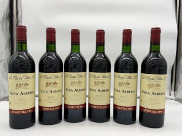 1996 La Rioja Alta, Viña Alberdi - Rioja Crianza - 6 Flessen, Verzamelen, Wijnen, Nieuw