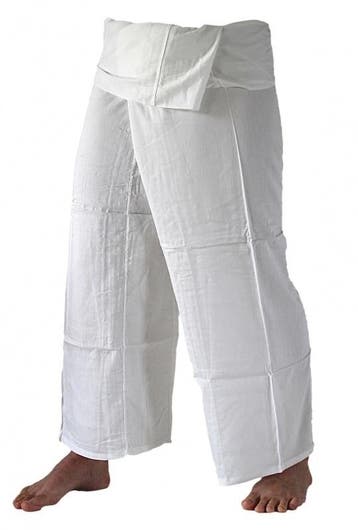 Fishermanspants rayon wit, Kleding | Heren, Verzenden, Nieuw