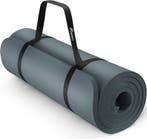 Yogamat - Fitness mat - Sportmat - Yoga mat extra dik - Grij, Sport en Fitness, Yoga en Pilates, Verzenden, Zo goed als nieuw