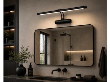 Veiling - 2 x LED Spiegel-/Schilderijlamp 12W – Zwart –, Nieuw