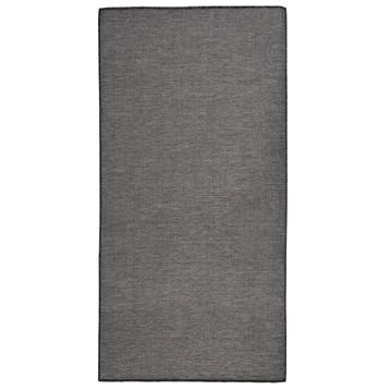vidaXL Buitenkleed platgeweven 100x200 cm grijs, Verzenden, Nieuw, Grijs