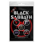 Black Sabbath Red Devil button 5-pack officiële merchandise, Ophalen of Verzenden, Nieuw, Kleding