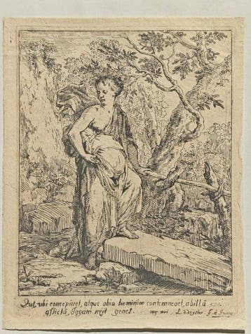 Lodewijk de Deyster (1656-1711) - Agar incinta di Ismaele,