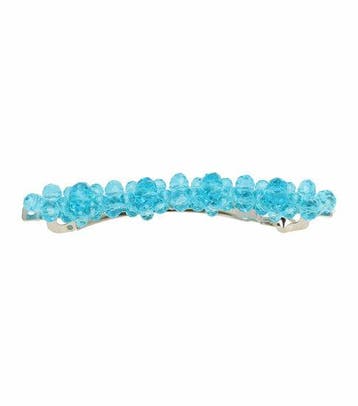 Patentspeld 8cm - Fantasievorm - Facetkralen - Blauw, Nieuw
