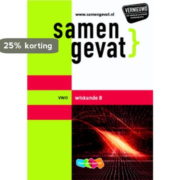 Samengevat Wiskunde B Vwo / Vwo - P. Thiel 9789006078800, Verzenden, Zo goed als nieuw, P. Thiel