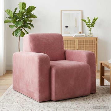 vidaXL Fauteuil Roze fluweel, Huis en Inrichting, Fauteuils, Verzenden, Nieuw