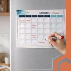 Ruhhy Koelkast planner 30 x 40 cm magnetisch met markers..., Ophalen of Verzenden, Nieuw