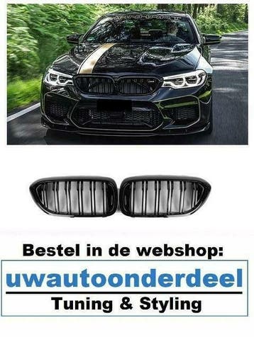 Bmw 5 Serie G30 G31 Grill Nieren Glans Zwart M5 Look, Auto-onderdelen, Verzenden, Nieuw, BMW