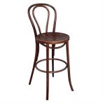 Bentwood barkruk beukenhout | walnoot finish, Verzenden, Nieuw in verpakking