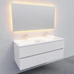 Badkamermeubel Solid Surface AQS Oslo 120x46 cm Dubbel Mat, Huis en Inrichting, Badkamer | Badkamermeubels, Ophalen of Verzenden